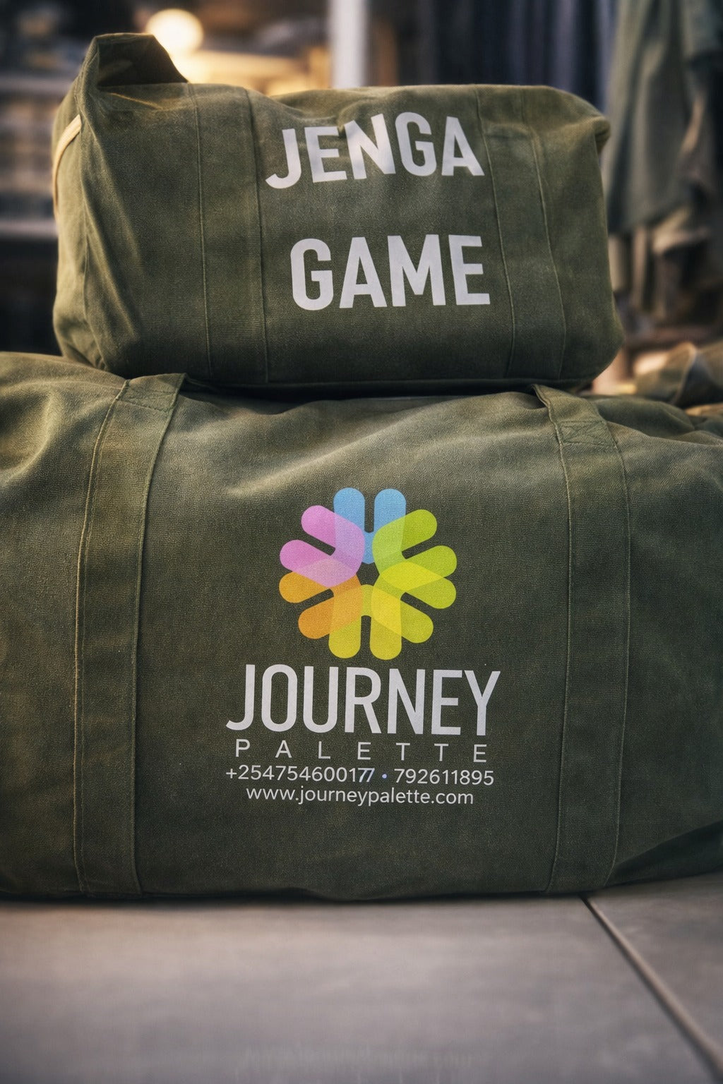 Giant Tumble Tower Jenga  Game – XL Hardwood Stacking Blocks