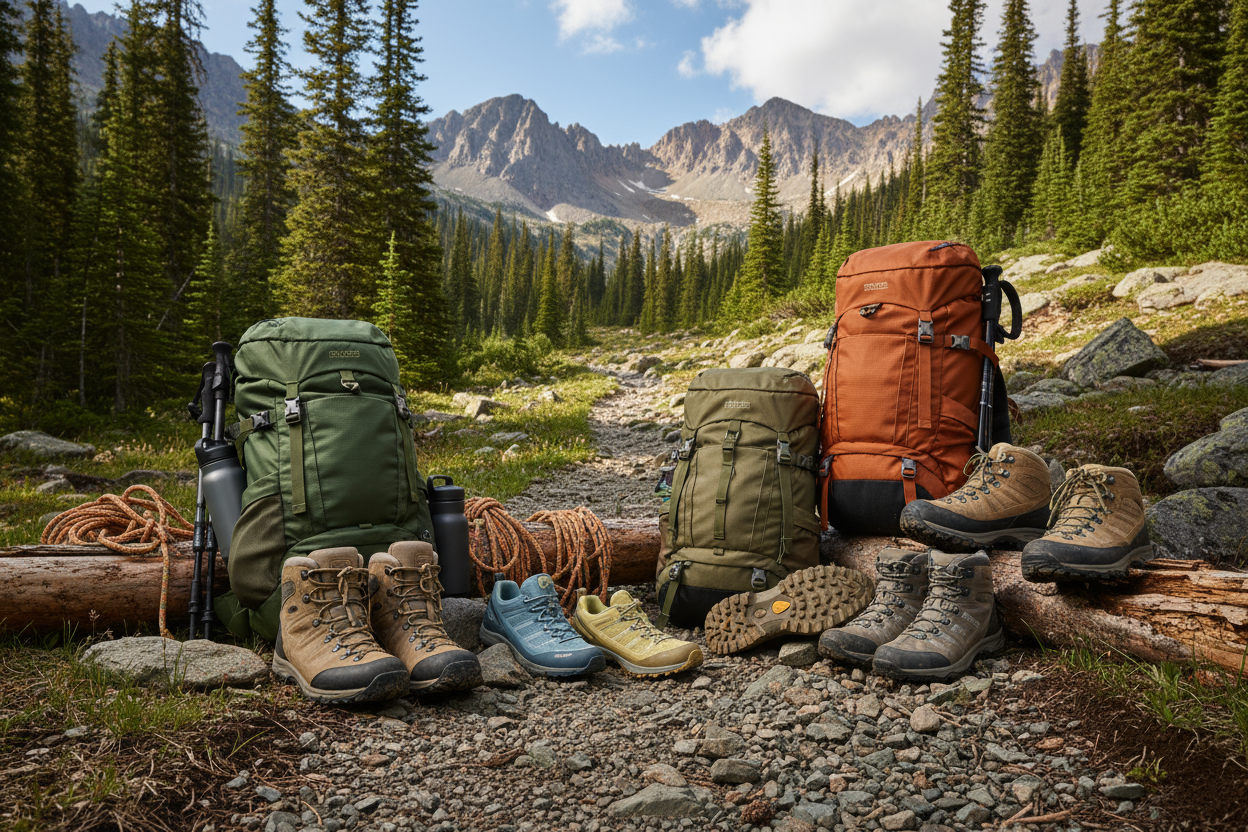 Outdoor Bags & Footwear for men and women hiking