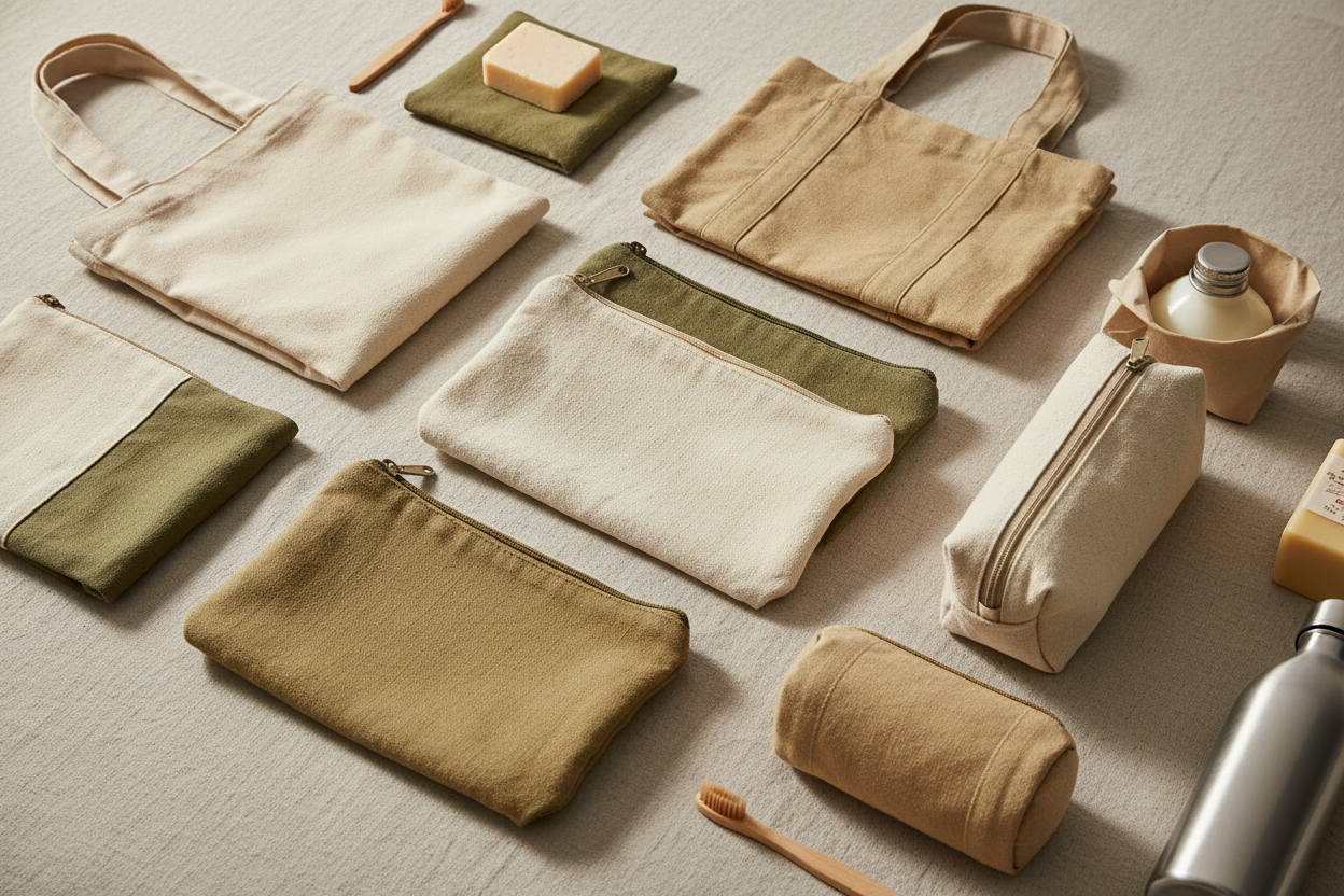 Pack smart and sustainably with our Eco Travel Essentials. These compact bags tote shopping bags, toiletried puches are made from leftover cotton and khaki fabrics from , our safari wear, ensuring nothing goes to waste. Each piece is thoughtfully designed for travellers who value function, style, and sustainability.