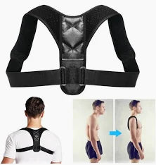 Unisex Adjustable Posture Corrector for Back Support , Shoulder Support, and Pain Relief
