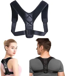 Unisex Adjustable Posture Corrector for Back Support , Shoulder Support, and Pain Relief