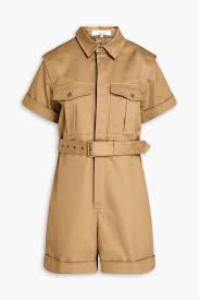 Kids' Cute Button-Down Romper with Belt.