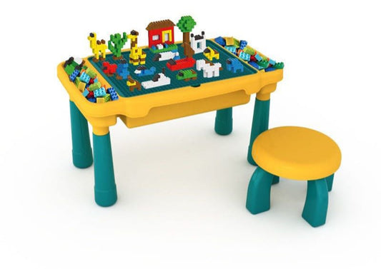 63-Block Mega Stacking Tower Game - Wooden Tabletop Challenge for Family Game Night