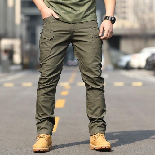 Men's Tactical Cargo Pants - Durable Outdoor Work & Hiking Trousers