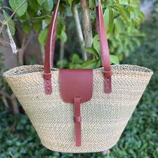Eco Woven Handmade Iringa Sisal & Leather Kiondo African Tote Bag